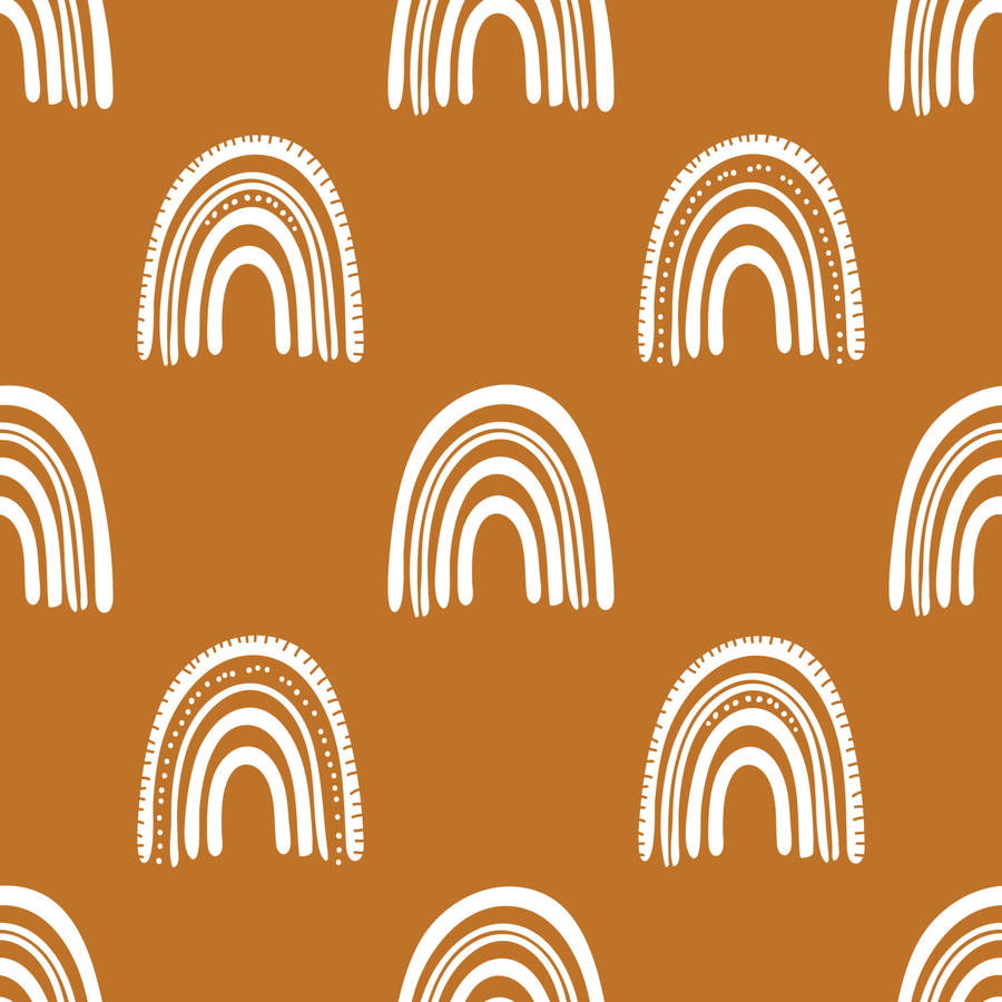 Colorful Boho Style Rainbow Wallpaper