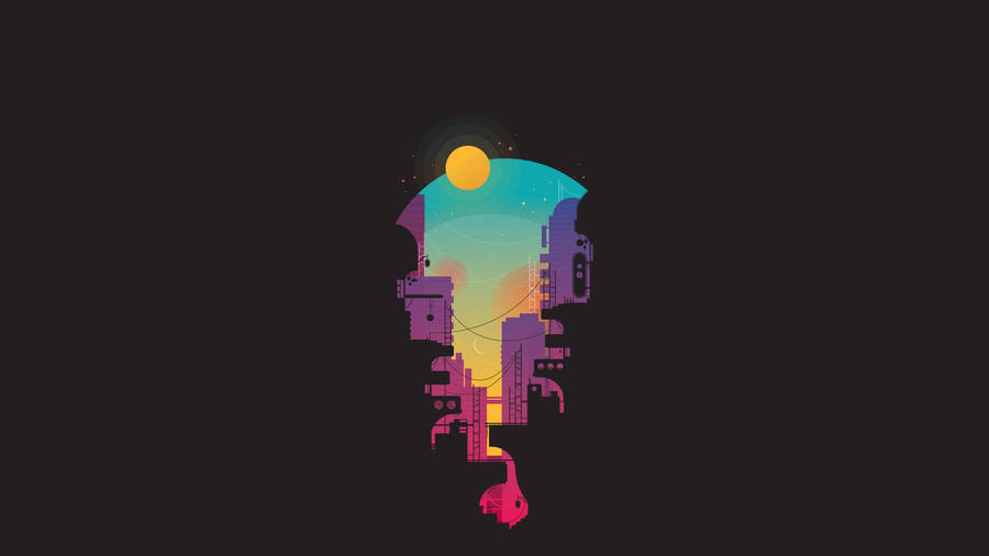 Colorful City Minimalist Ipad Wallpaper