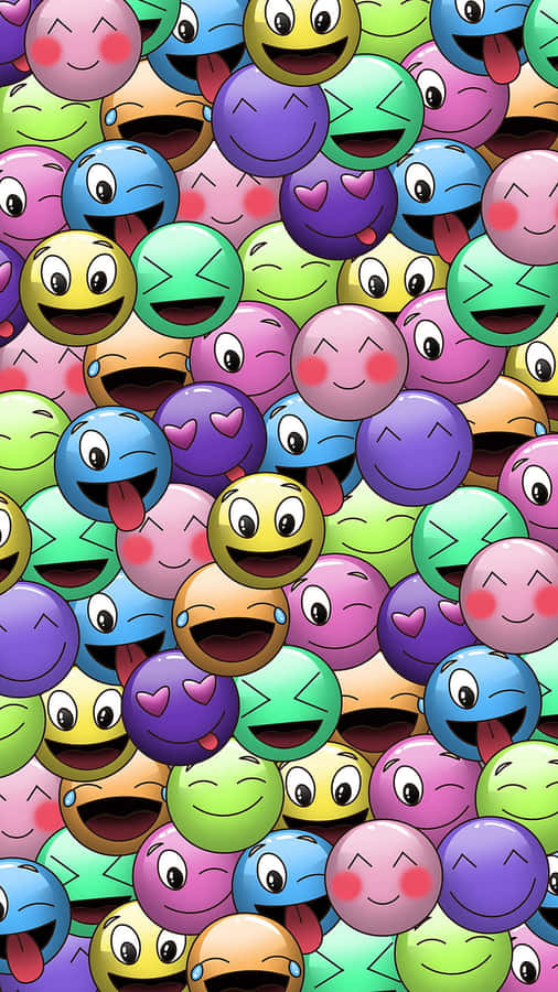 Colorful Emoji Collage Wallpaper