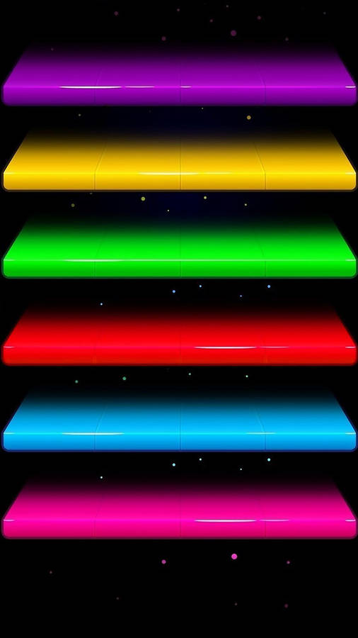 Colorful Flat Levels Iphone 8 Live Wallpaper