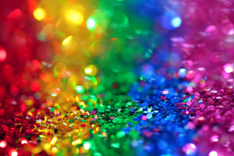 Colorful Glitter Banner Wallpaper