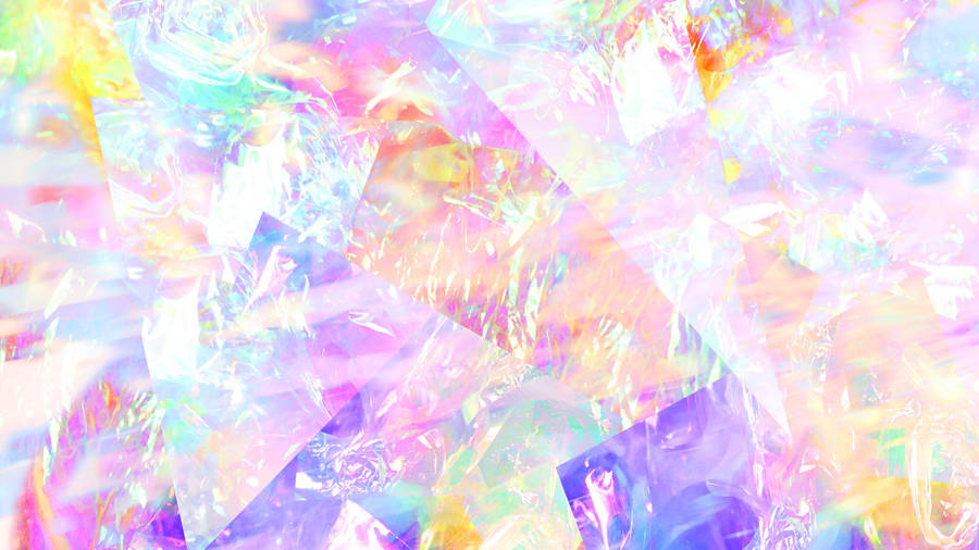 Colorful Holographic Abstract Lights Wallpaper