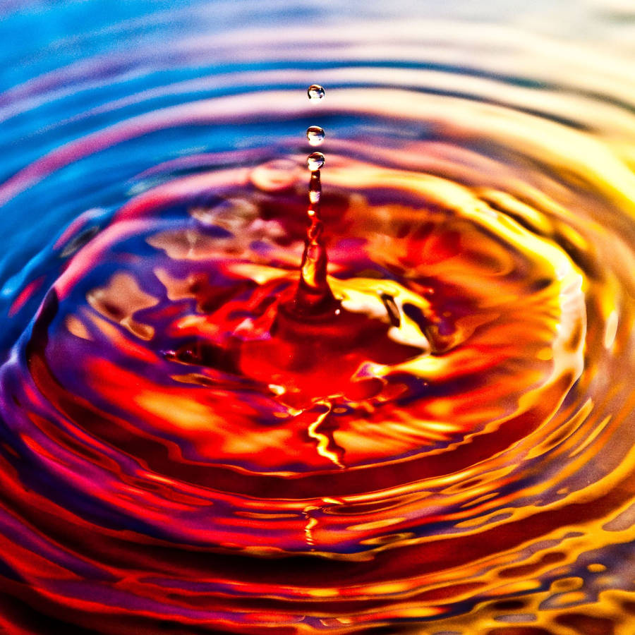 Colorful Liquid Rippling Wallpaper