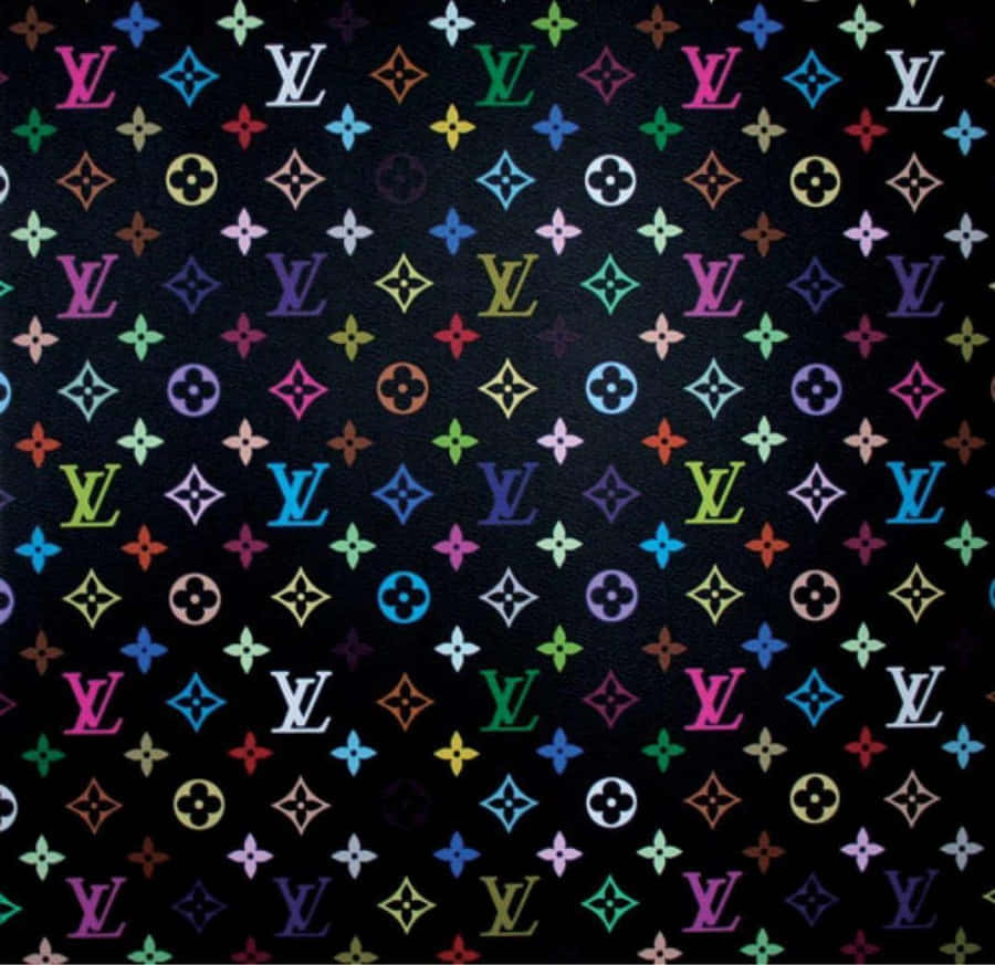 Colorful Louis Vuitton Print Wallpaper