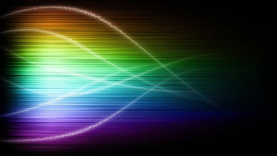 Colorful Neon Lights Cool Black Wallpaper