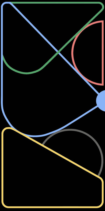 Colorful Neon Lines Google Pixel 4a Wallpaper