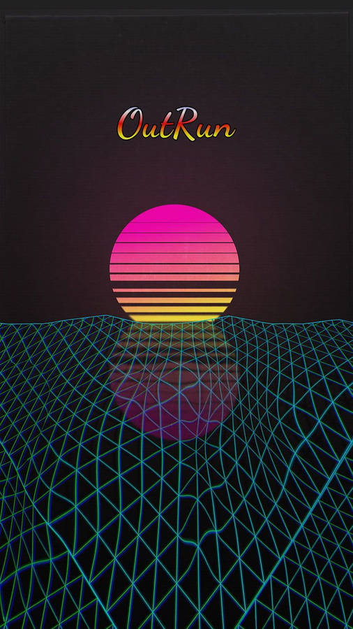 Colorful Outrun Poster Wallpaper