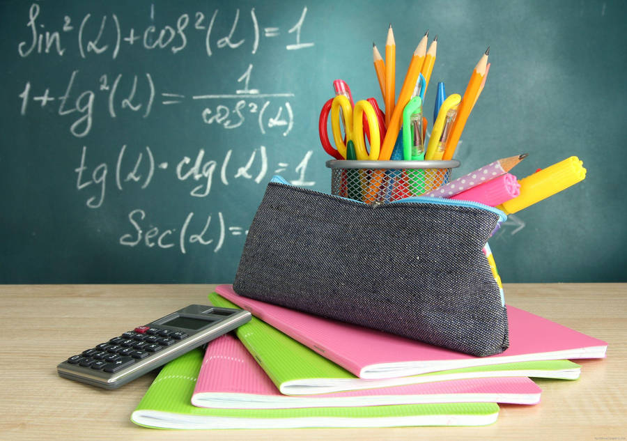 Colorful School-math Background Ideas Wallpaper