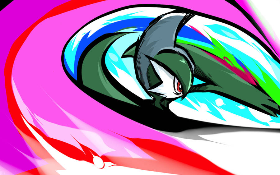 Colorful Slash Gallade Wallpaper