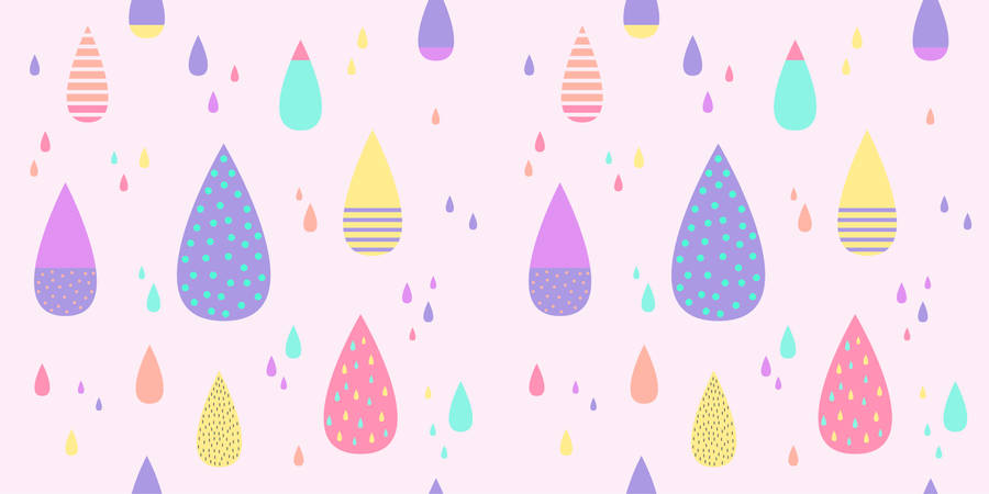 Colorful Tears Inspired Art Design Wallpaper