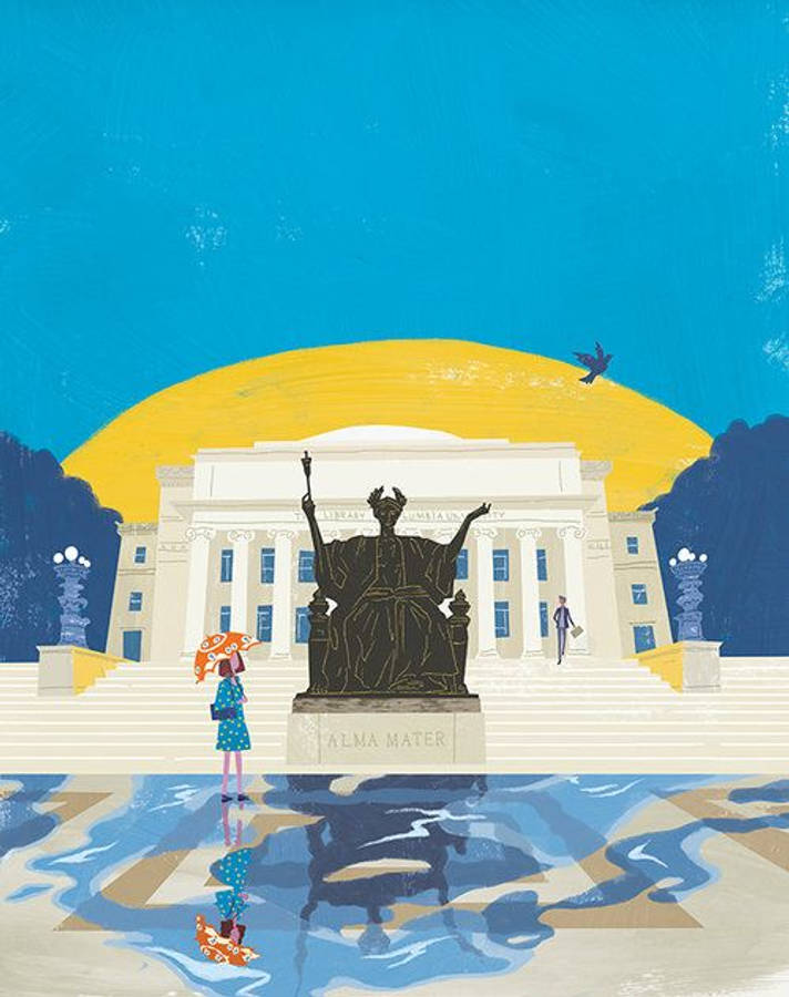 Columbia University Alma Mater Art Wallpaper