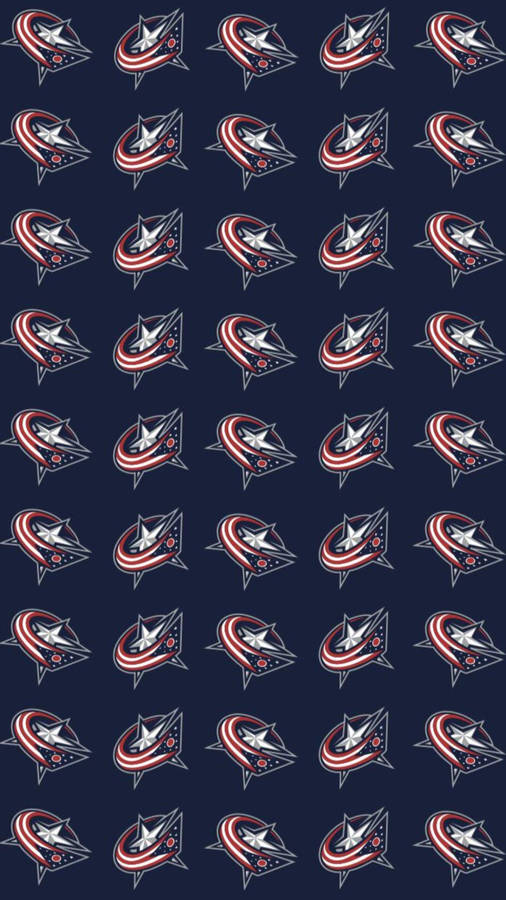 Columbus Blue Jackets Pattern Wallpaper