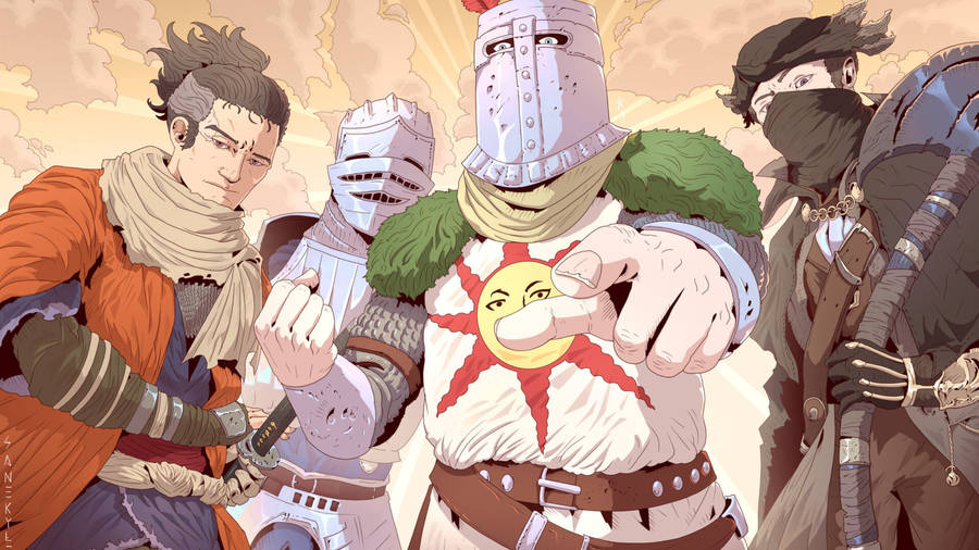 Comic Art Sekiro And Friends Wallpaper