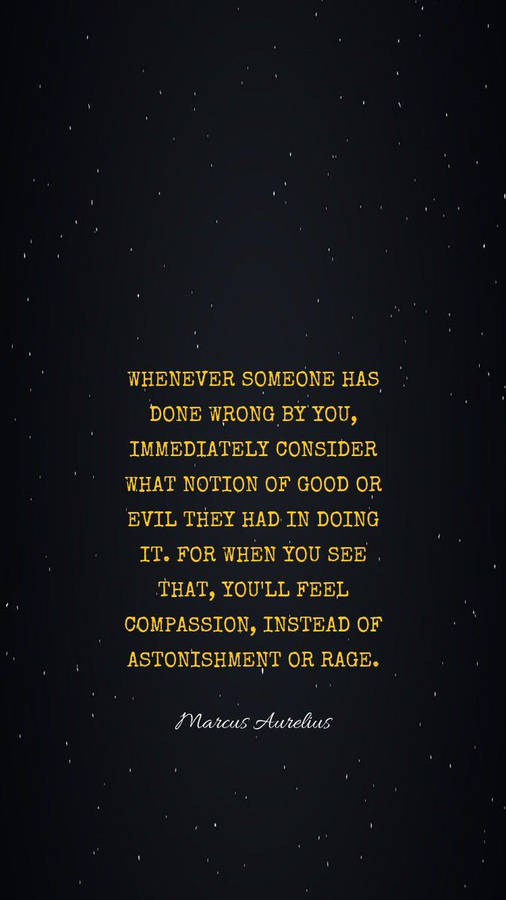 Compassion Quote Stoicism Wallpaper