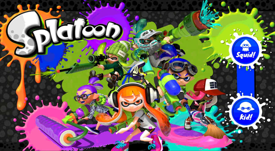 Competitive Action In Splatoon 2 Wallpaper