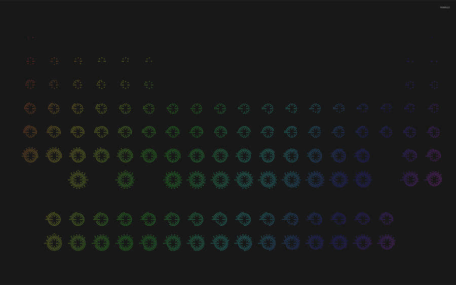 Complicated Colorful Circles Wallpaper