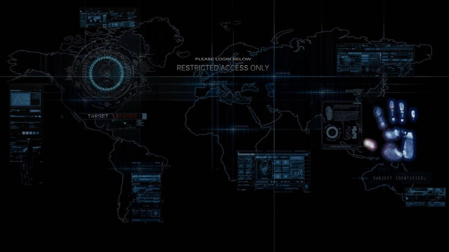 Computer Digital World Map Wallpaper