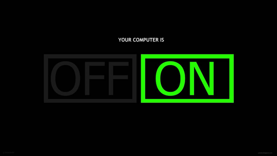 Computer On Off Switch Wallpaper
