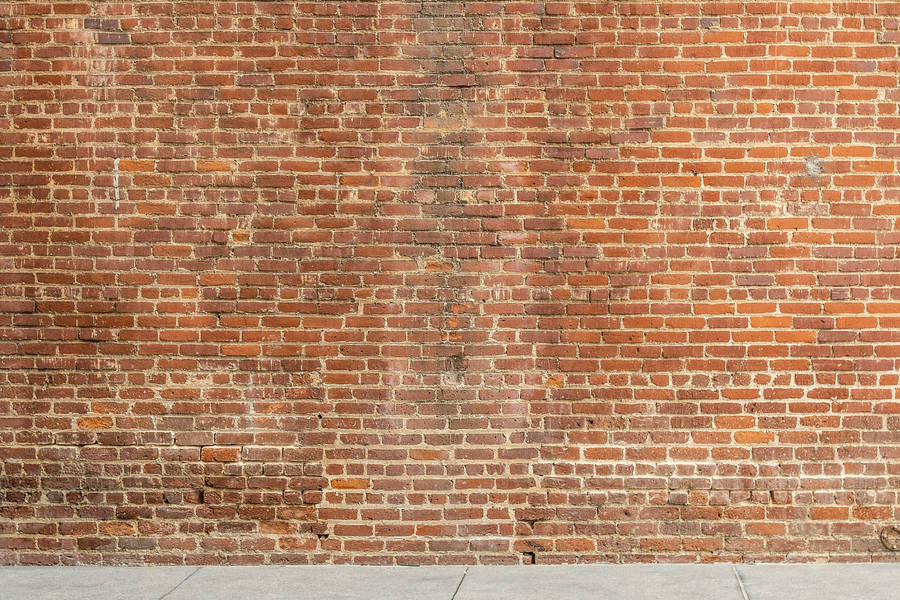 Concrete Texture Old Brick Red Wallpaper