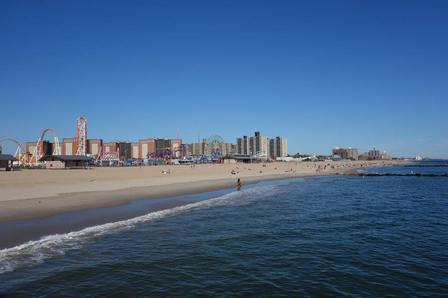 Coney Island Beach Beautiful Wallpaper