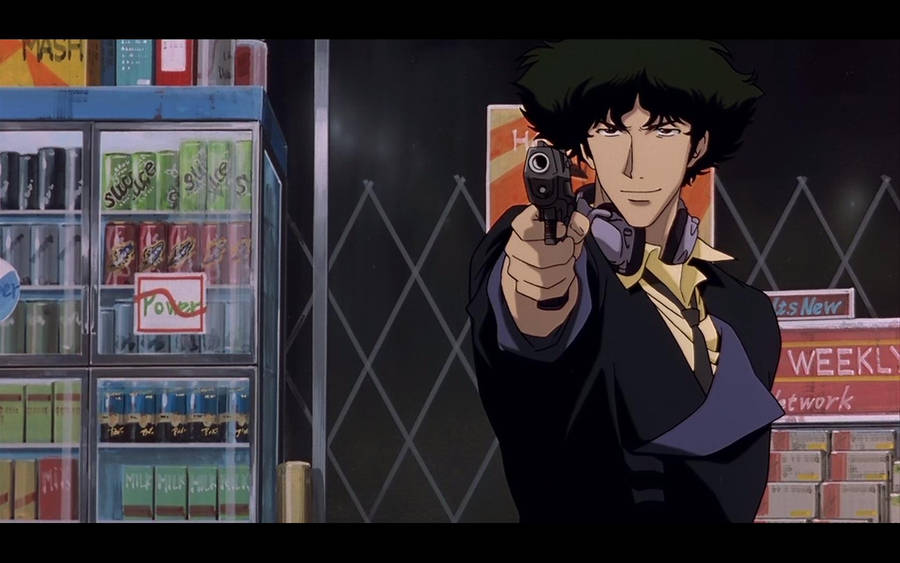 Confident Spike Cowboy Bebop Desktop Wallpaper