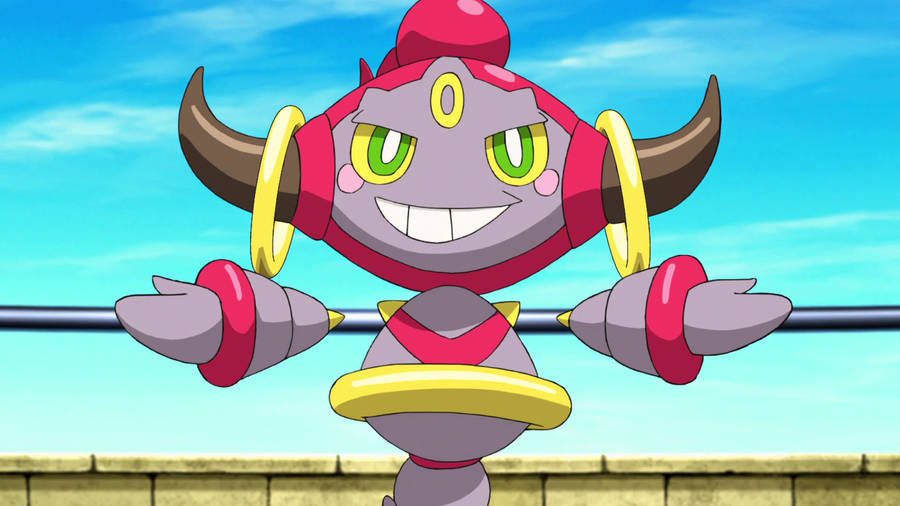 Confined Hoopa Smug Smile Wallpaper