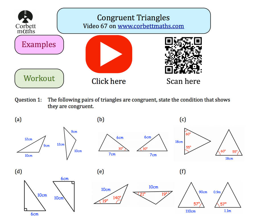 Congruent Triangles Workout Wallpaper