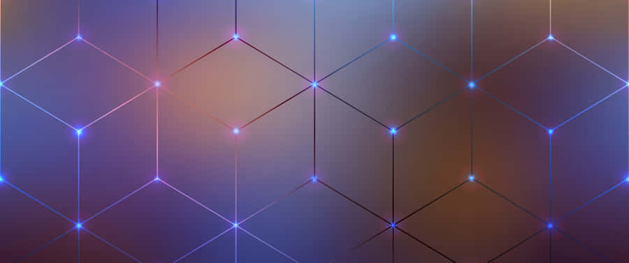 Connected 3d Cube Patterns Wallpaper