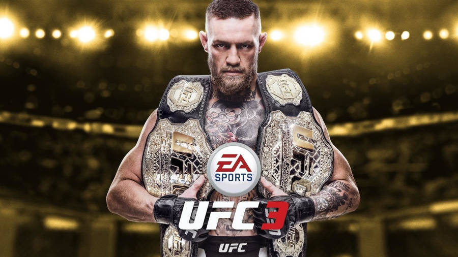 Conor Mcgregor Two Champion Belts Wallpaper