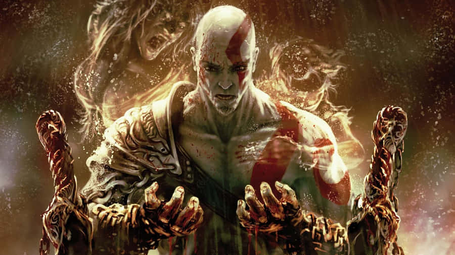 Conquer Mount Olympus In God Of War 3 Wallpaper