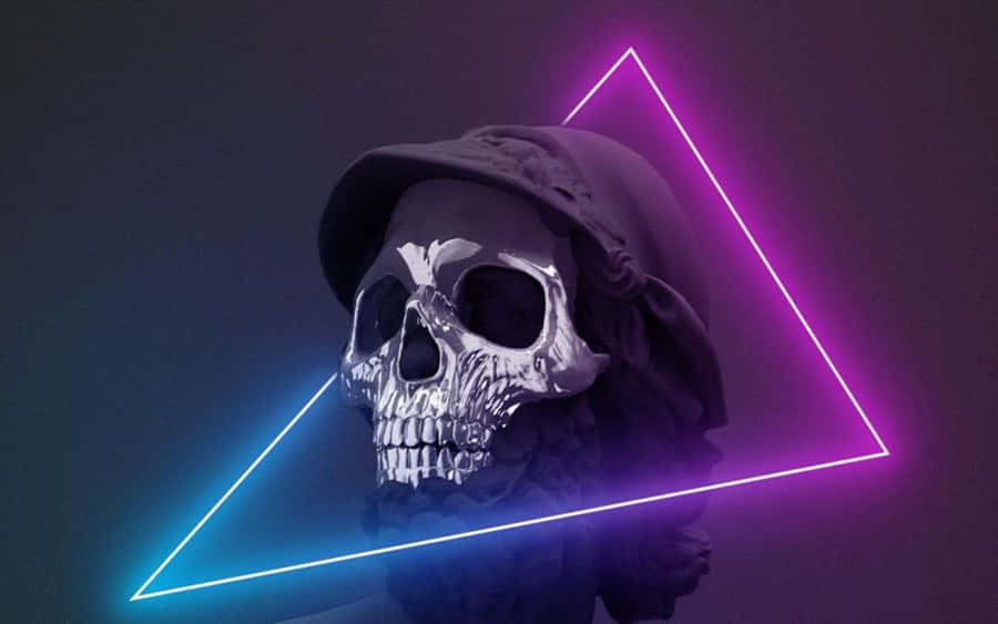 Conquer The Galaxy With The Purple Skull Trooper! Wallpaper