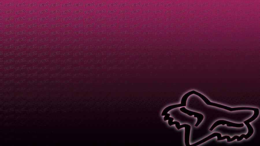 Conquer Your Goals With The Iconic Fox Racing Logo. Wallpaper