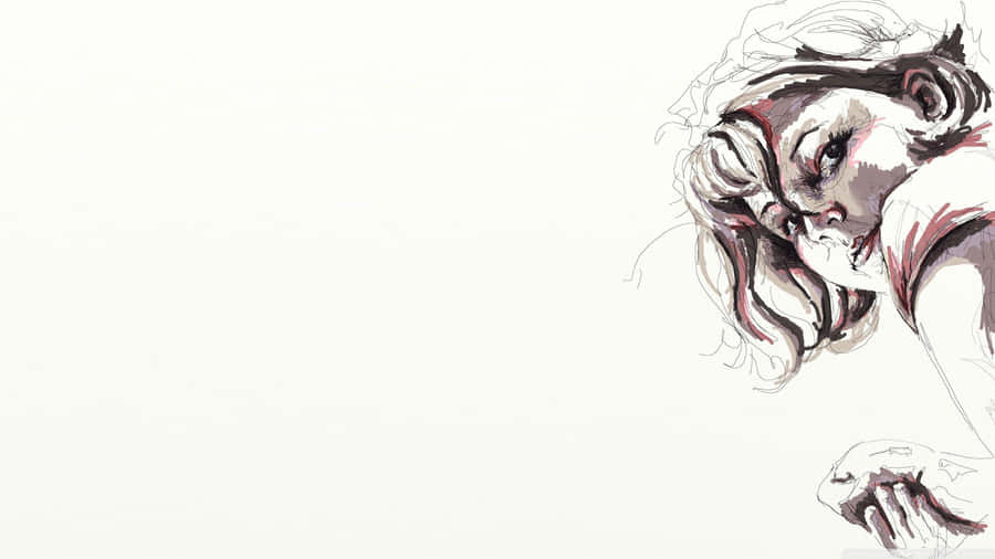 Contemplative_ Sketch_ Artwork Wallpaper