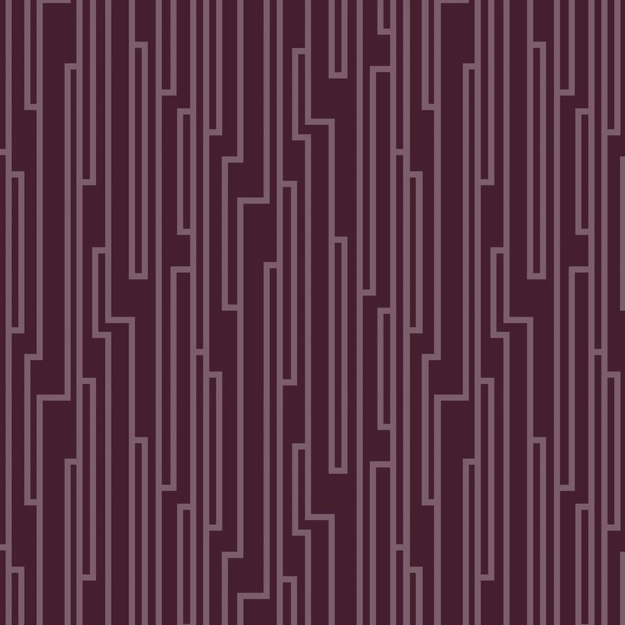 Contemporary Modern Maroon Seamless Lines Wallpaper