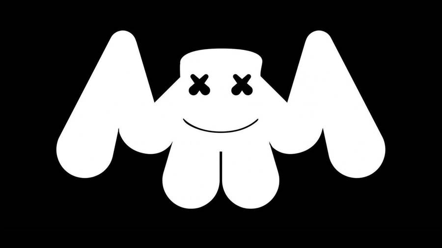 Contrast Marshmello Bat Logo Wallpaper