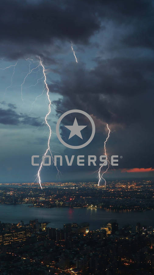 Converse Logo City Lightning Wallpaper