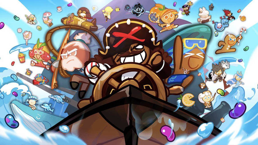 Cookie Run Kingdom Pirate Ship Wallpaper