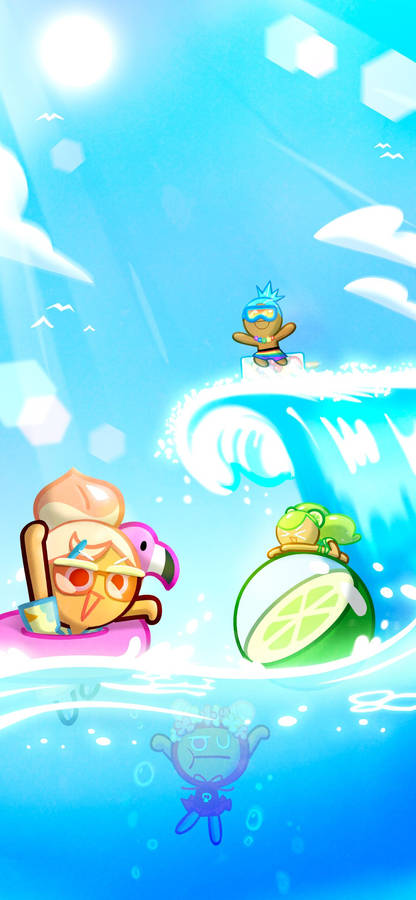 Cookie Run Kingdom Swimming Wallpaper