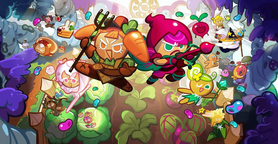 Cookie Run Powerful Characters Wallpaper