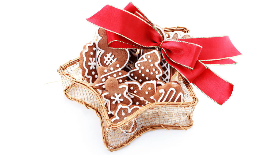 Cookies Red Ribbon Wallpaper