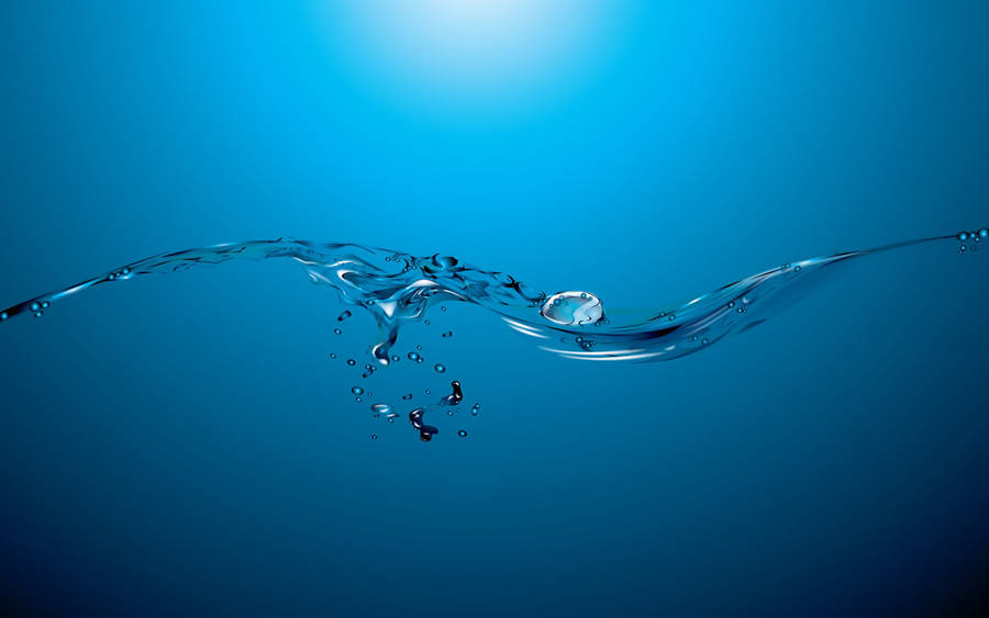 Cool 3d Water Splashing Spontaneously Wallpaper