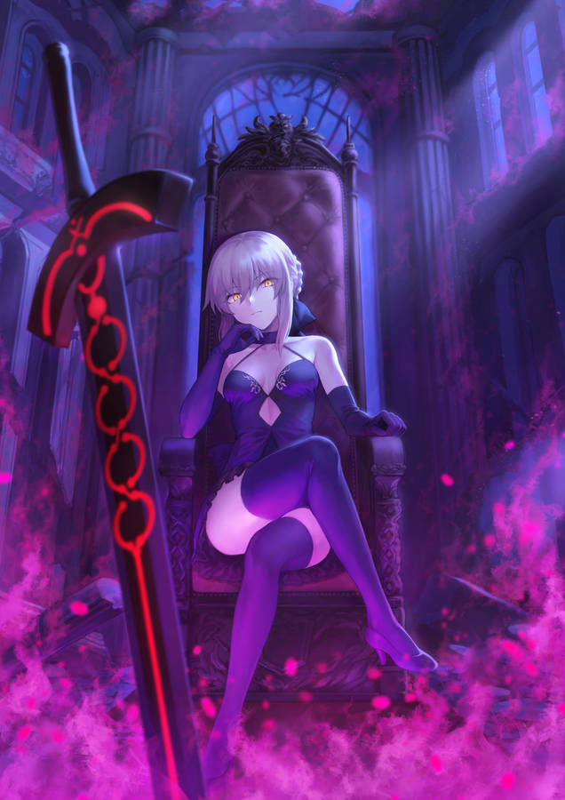 Cool Anime Girl Pfp Saber Alter Wallpaper