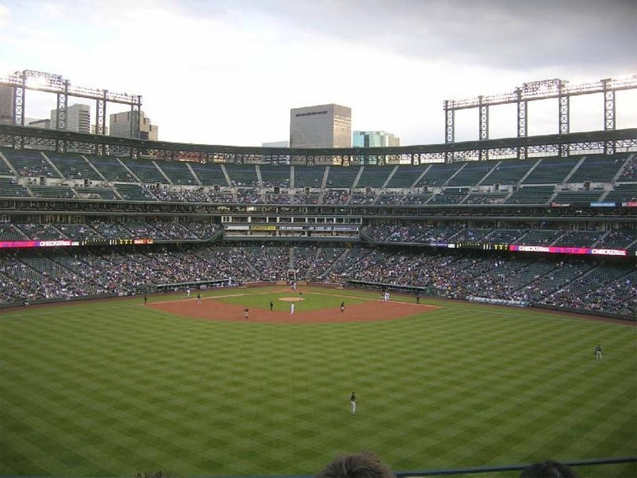 Cool Baseball Field Daytime Wallpaper