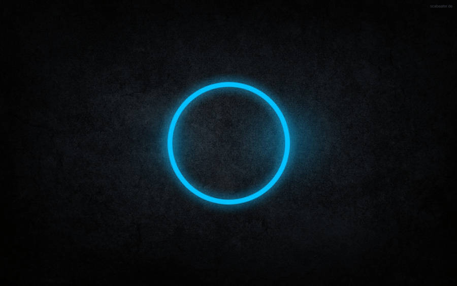 Cool Black And Blue Circle Wallpaper