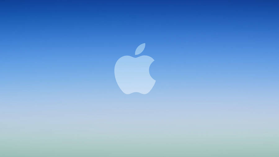 Cool Blue Apple Gradient Wallpaper