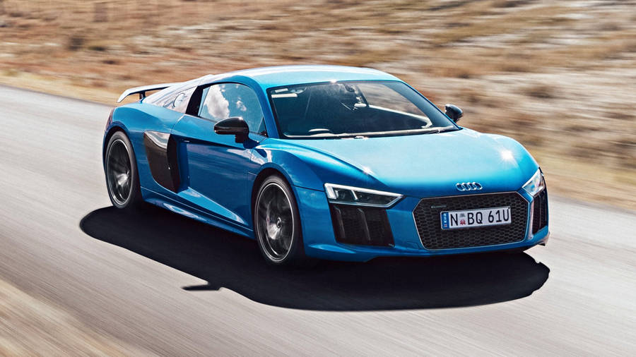 Cool Blue Audi R8 Wallpaper