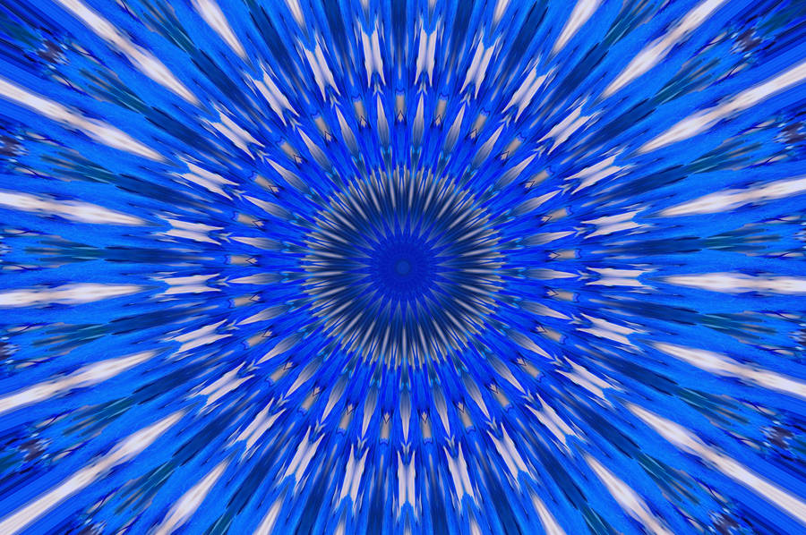 Cool Blue Kaleidoscope Wallpaper