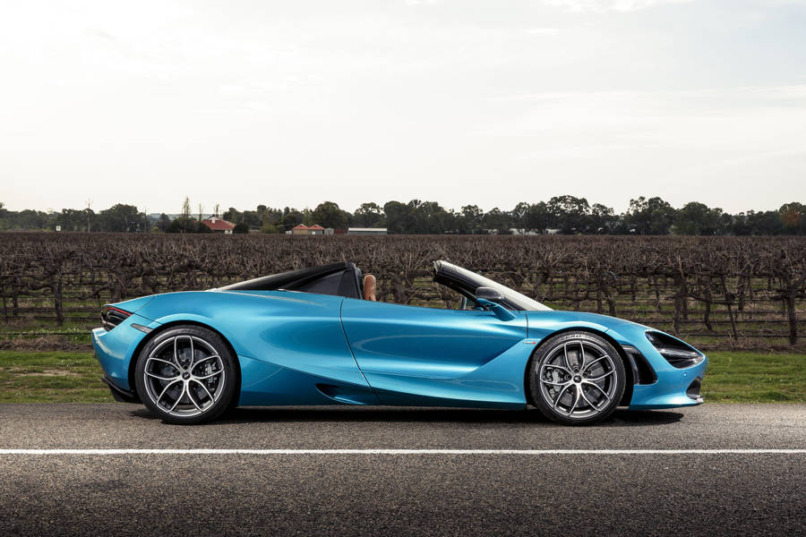 Cool Blue Spider Mclaren 720s 4k Wallpaper