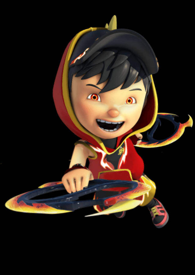 Cool Boboiboy Thunderstorm Form Wallpaper