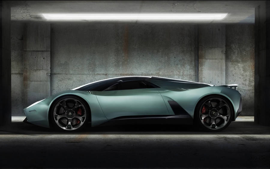 Cool Car Teal Lamborghini Wallpaper